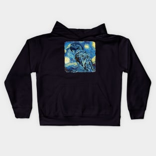 The Parrot Van Gogh Style Kids Hoodie